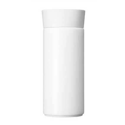 哲品 和悦骨瓷保温杯过滤水杯便携带盖陶瓷内胆杯子办公室养生杯