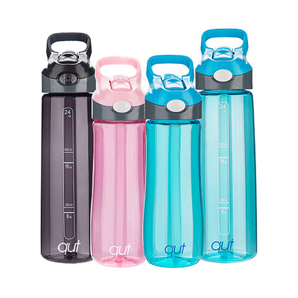库特/qut 美国进口Tritan材质便携水杯男女情侣塑料防漏水杯700ML夏季学生儿童户外水壶 
