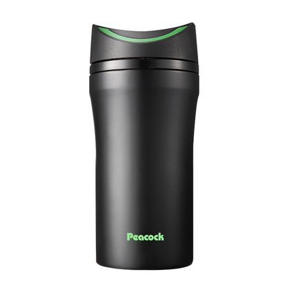 日本peacock孔雀保温杯时尚男女士便携直身不锈钢真空咖啡水杯子