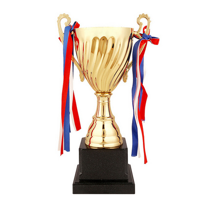37.5CM定制无盖金属奖杯舞蹈比赛奖杯 学生金属定制奖杯定制