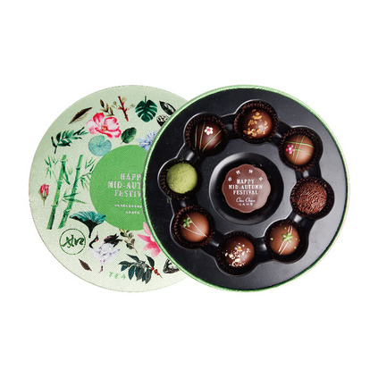 创意手工月亮饼特产夹心巧克力中秋节礼盒定制