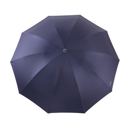 天堂伞 33188E 加大加固黑胶三折钢杆钢骨商务晴雨伞太阳伞定制 