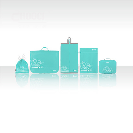 CHOOCI轻盈出行旅行五件套整理收纳包 化妆包洗漱包内衣鞋袋定制