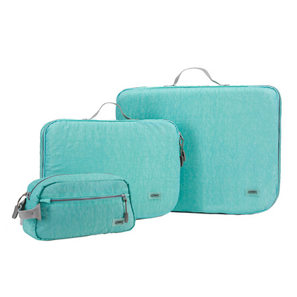 CHOOCI缤彩旅行收纳三件套 防水便携清新设计洗漱包衣物袋定制