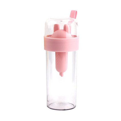 stylepie风格派 便携运动户外旅行防漏学生塑料动物泡泡杯子定制 420ml