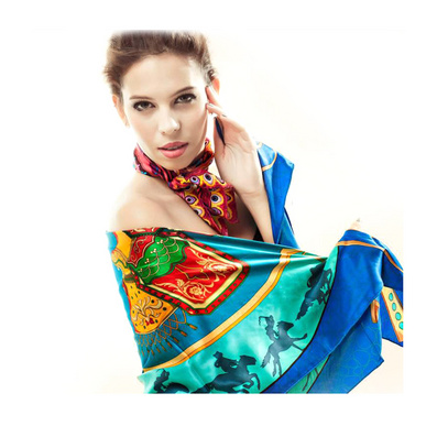 桑蚕丝围巾丝巾 aurora正品定制