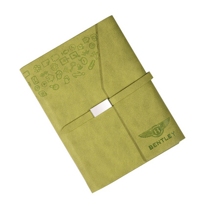 商务变色PU革复古记事本32K活页本定制