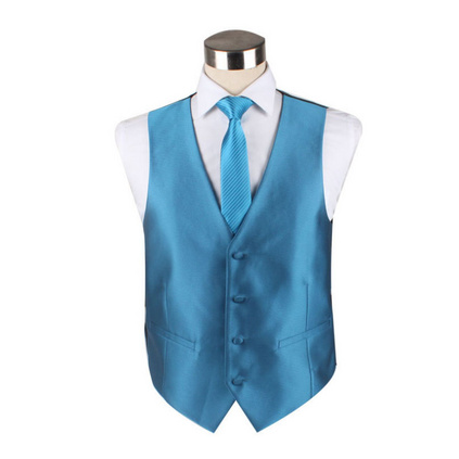 纯色工服马甲套装时尚潮流男士马甲领带定制