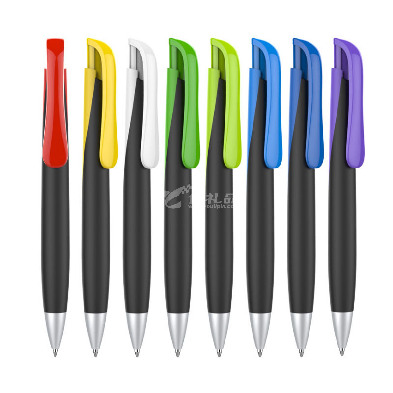 Waltz创意按动黑色圆珠笔塑料促销广告笔定制 Waltz创意按动黑色圆珠笔塑料促销广告笔定制