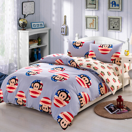 大嘴猴（Paul Frank） 创意卡通床上用品 四件套 联盟 200*230cm定制