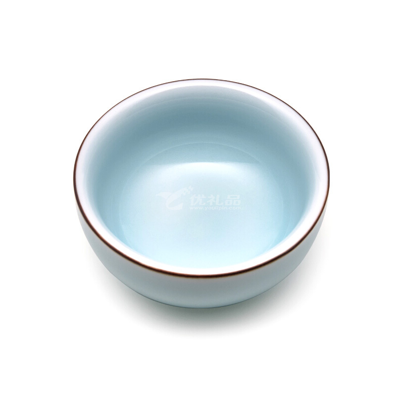 堂悦坊 龙泉青瓷听雨茶具套装创意茶杯茶壶组合礼盒装定制