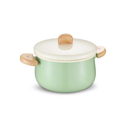 爱仕达（ASD）TT20A1Q 20CM汤锅 洛歌沙搪瓷汤奶锅 家用宝宝辅食煮面泡面锅定制 燃气灶明火专用
