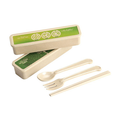 壳氏唯（HUSKS WARE）筷叉勺套装 白领学生必备办公室宿舍野炊便携餐具定制