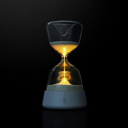 新品九猪创意沙漏伴睡充电触控感应小夜灯床头灯定制