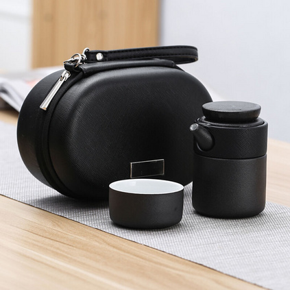 便携旅行茶具套装一壶一杯车载快客杯陶瓷泡茶杯定制