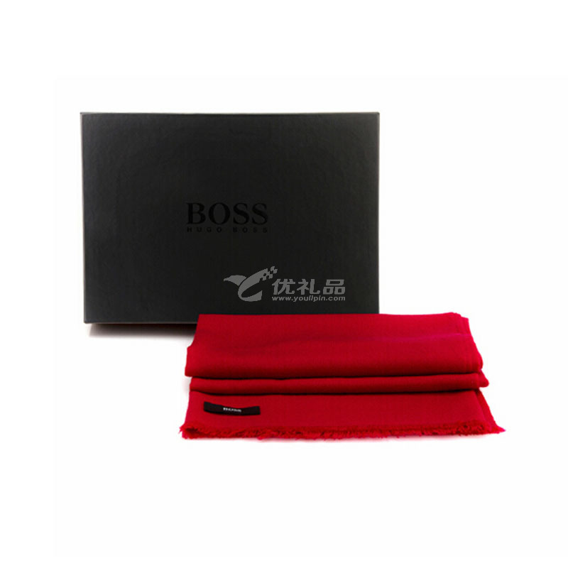 BOSS披肩TH025新年礼品围巾定制 春节红色披肩定制