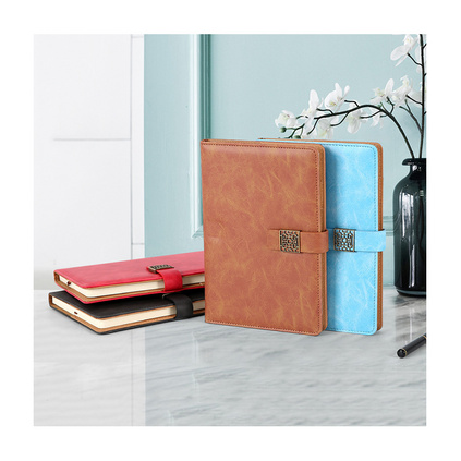 a5带扣笔记本子商务礼盒套装文具办公仿皮记事本定制