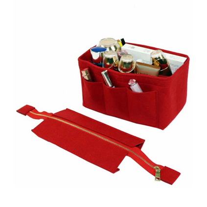 毛毡化妆包女士收纳包多功能毛毡防水包定制