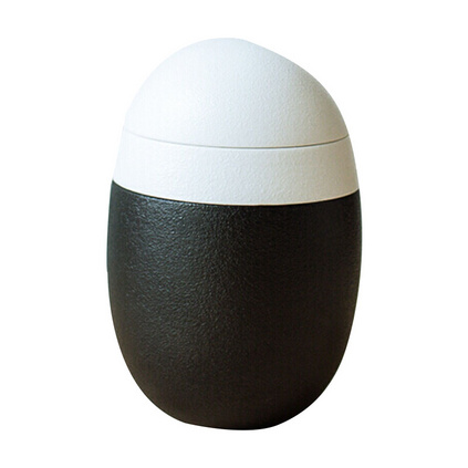 小巨蛋创意米蛋杯陶瓷水杯情侣马克杯随手杯茶水分离泡茶杯定制