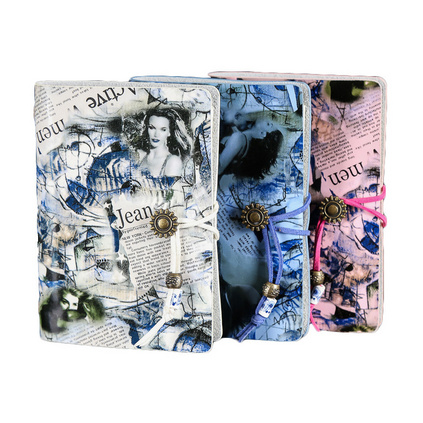 活页笔记本彩色皮革商务笔记本定制