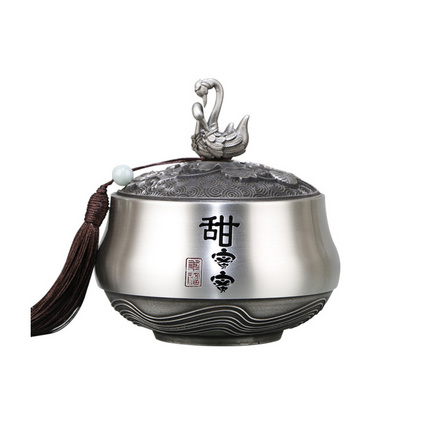 纯锡茶叶罐茶具 送礼高端锡罐定制