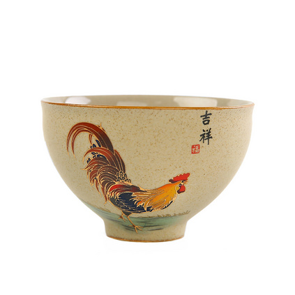 粗陶鸡缸杯 金鸡杯 品茗杯 陶瓷日式茶杯 功夫茶具泡茶杯子定制