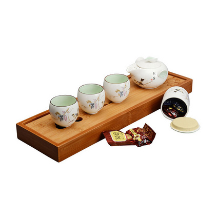 如意定窑款茶具套装 创意茶具双功能定窑茶具套装定制