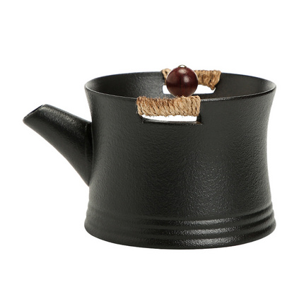 黑陶茶壶功夫旅行煮茶壶茶具 粗陶古朴工艺茶壶套装手抓壶定制
