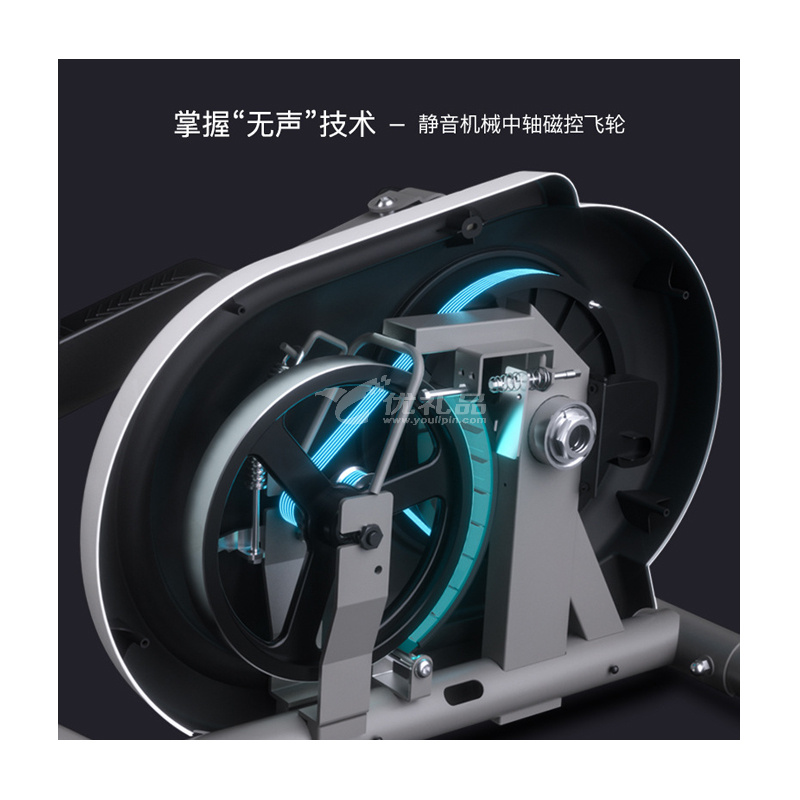 施耐德折叠椭圆机 家用健身房器材椭圆仪 迷你太空漫步机 室内踏步机定制