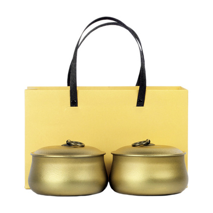 创意茶叶罐铁盒礼盒包装盒通用存储密封罐金茶碗茶叶罐定制