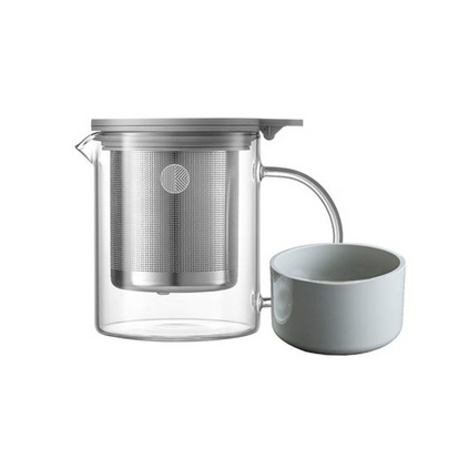 北鼎 玻璃泡茶壶500ml 耐高温家用过滤茶具冲茶器 花果茶杯水壶定制