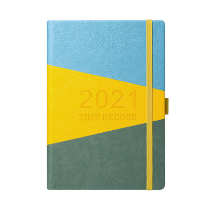 2021年日程本 365天计划表时间轴效率管理手册 日历记事笔记本定制