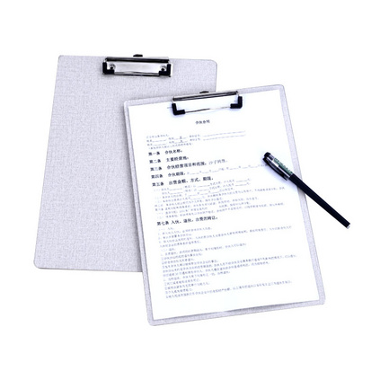 新款布纹平头板夹木板文件夹写字板夹定制