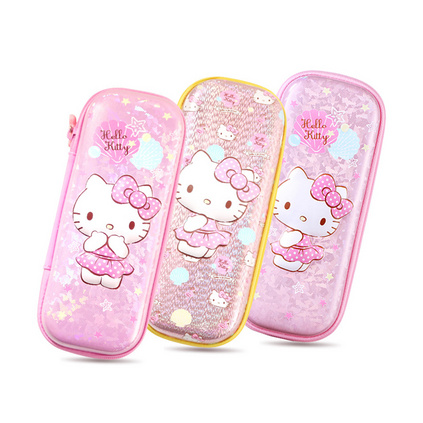 HelloKitty卡通可爱创意大容量笔袋 3d文具袋 儿童小学生铅笔袋定制