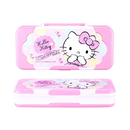 HelloKitty铅笔盒 儿童卡通可爱塑料双层小学生文具盒定制