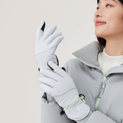 蕉下手套冬季男女通用新款可触屏绒感保暖手套圣诞节礼物定制(暖绒款)