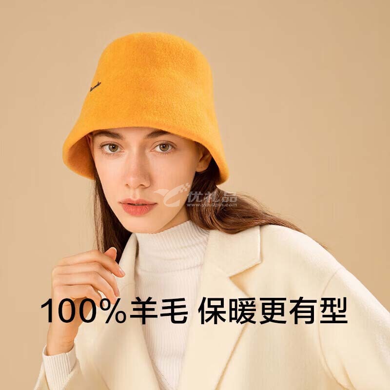 蕉下帽子冬季男帽子女秋冬毛线帽针织帽纯羊毛保暖渔夫帽定制