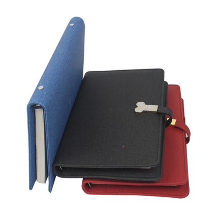 创意祥云扣U盘记事本多功能无线充电宝商务办公活页笔记本移动电源定制