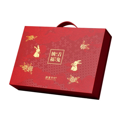 故宫 吉兔纳福暖心套装 围巾袜子口罩礼盒生日礼物围巾套装定制
