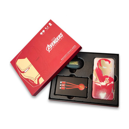 Hobby Box 漫威系列钢铁侠耳机蓝牙套装三件套MZR912充电宝套装定制