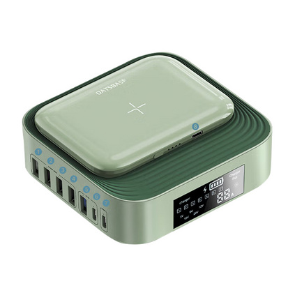 派凡（oatsbasf）桌面码头直插充电器无线充电宝手机PD快充便捷多功能充电宝定制