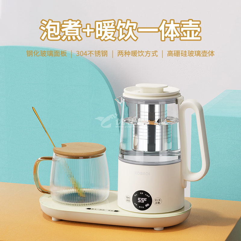 康巴赫(KBH) 多功能养生壶一壶一杯600ML迷你容量高硼硅玻璃壶体智能预约防干烧养生壶定制 康巴赫(KBH) 多功能养生壶一壶一杯600ML迷你容量高硼硅玻璃壶体智能预约防干烧养生壶定制