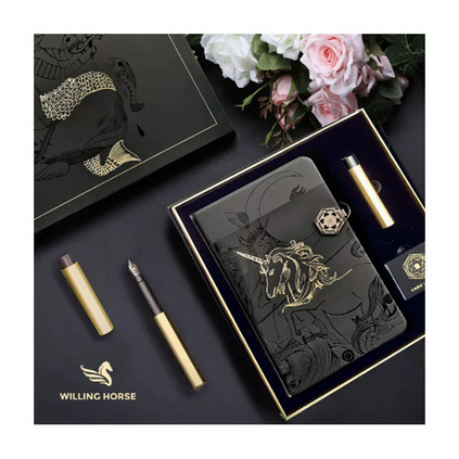 WILLINGHORSE 赞马笔记本商务本 传说·香水手账礼盒系列十周年限量纪念版手工绒面手账情侣本定制