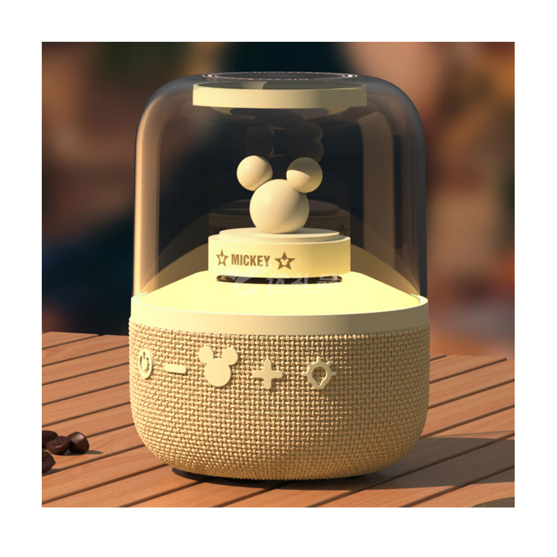 迪士尼（Disney）S6小度智能蓝牙音箱七彩灯效无线插卡桌面AI音响定制