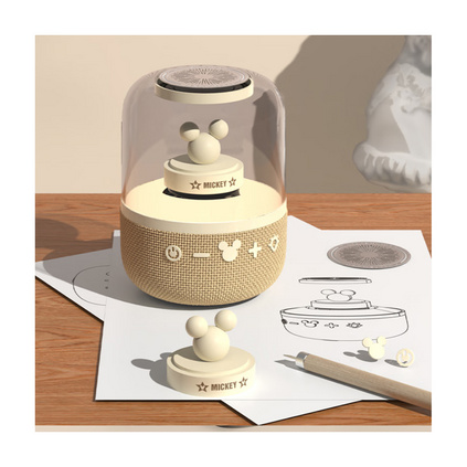 迪士尼（Disney）S6小度智能蓝牙音箱七彩灯效无线插卡桌面AI音响定制
