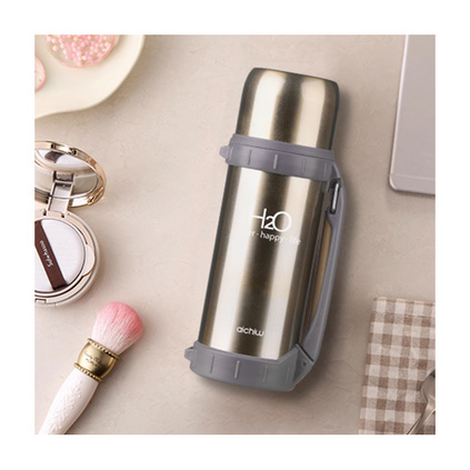 爱奇屋 水之雅保温壶 1.8L居家户外旅行大容量便携不锈钢运动壶定制