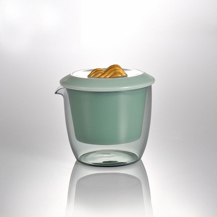 山水一盖碗一公道二杯茶礼套装定制