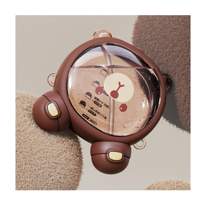 草莓生活小熊儿童水杯上学专用双饮吸管杯750ML儿童水壶定制