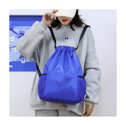 束口袋双肩包 新款简易旅行背包大容量抽绳健身运动包定制