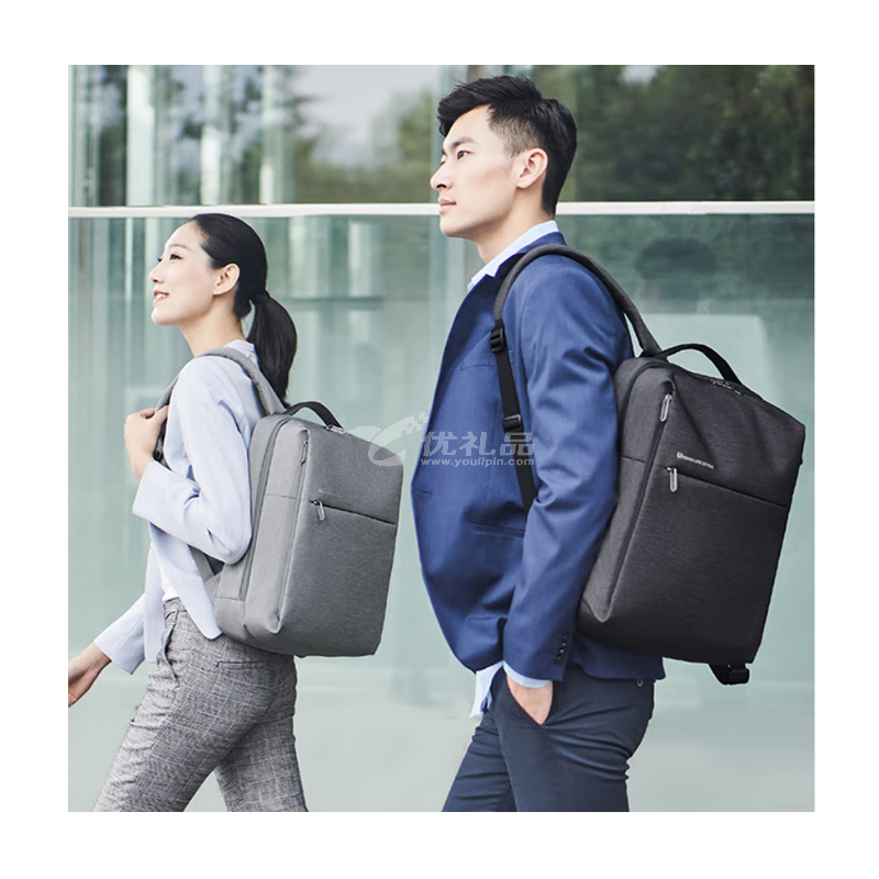 小米(MI)极简都市双肩包休闲商务15.6英寸电脑包男女书包双肩背包定制 小米(MI)极简都市双肩包休闲商务15.6英寸电脑包男女书包双肩背包定制